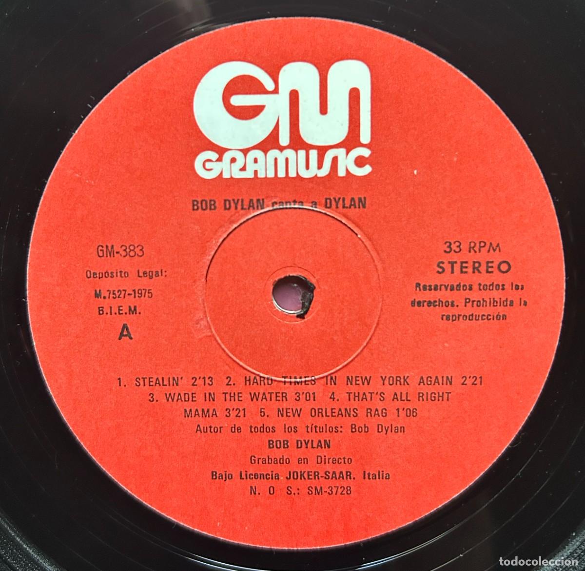 Discos de vinilo: Bob Dylan - Bob Dylan Canta A Dylan - LP - Foto 4