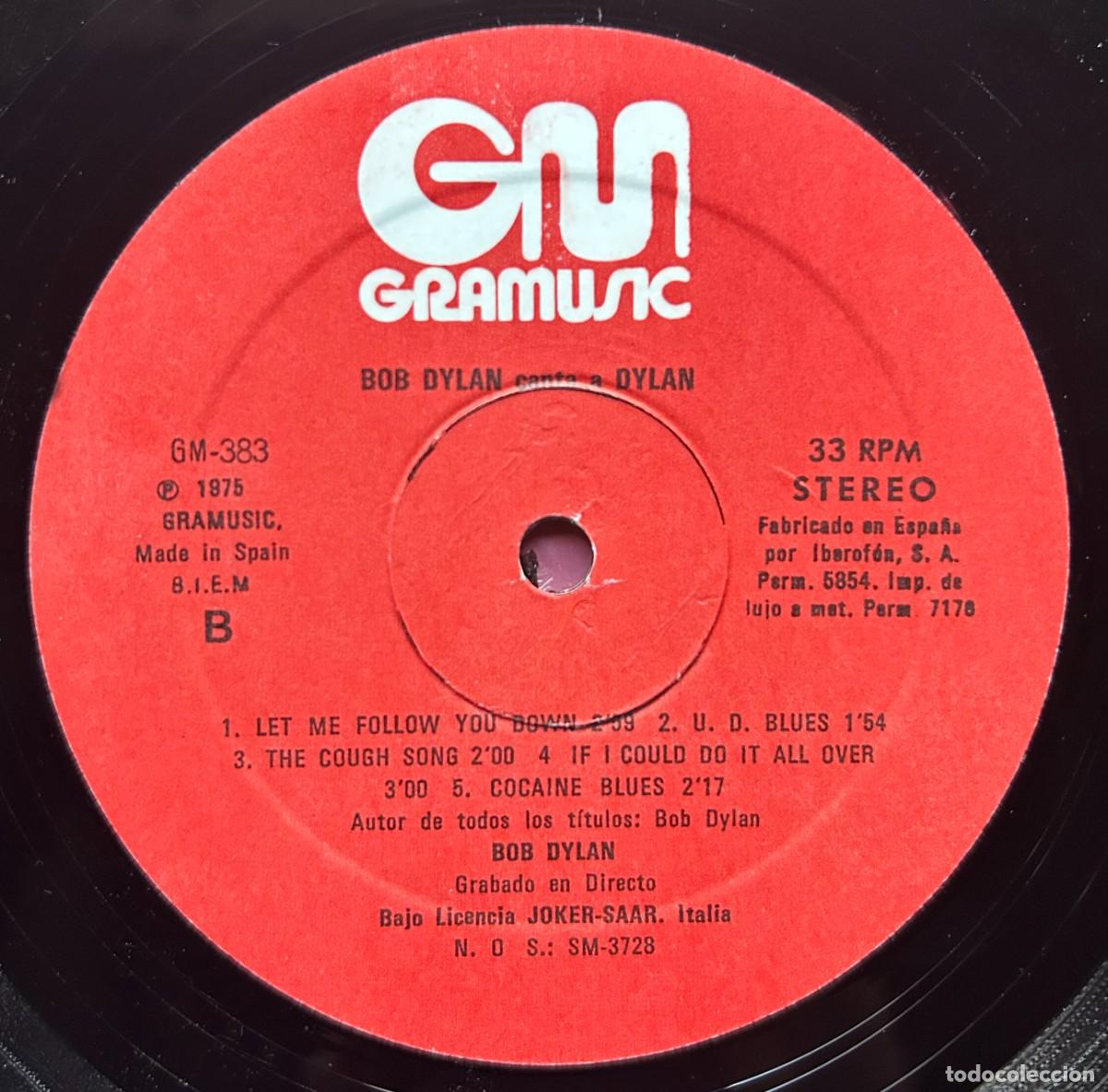 Discos de vinilo: Bob Dylan - Bob Dylan Canta A Dylan - LP - Foto 6