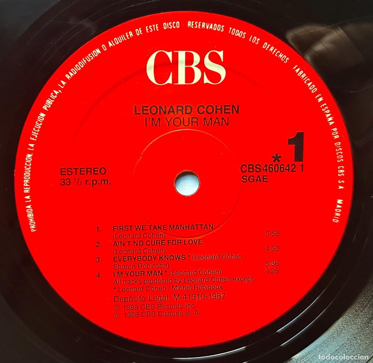 Discos de vinilo: Leonard Cohen - I&acute;m Your Man - LP - Foto 4