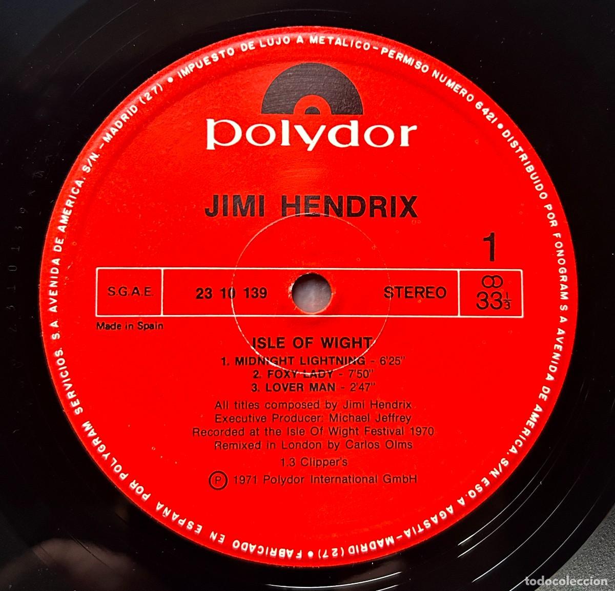 Discos de vinilo: Jimi Hendrix - Isle Of Wright - LP - Foto 4