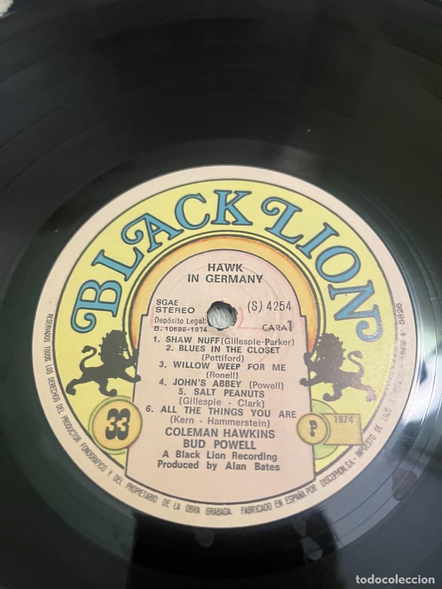 Discos de vinilo: Coleman Hawkins, Bud Powell Hawk In Germany - Foto 4