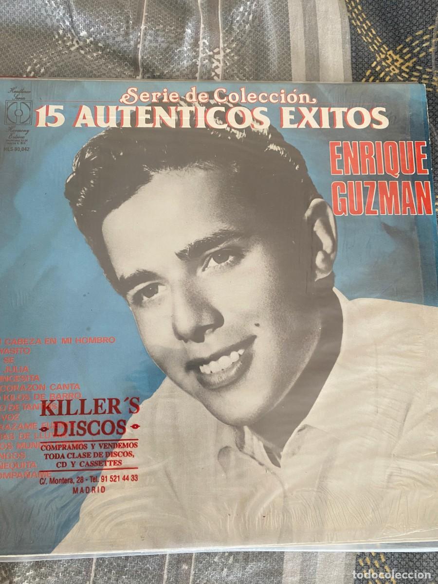 Discos de vinilo: ENRIQUE GUZMAN 15 AUTENTICOS EXITOS - Foto 1