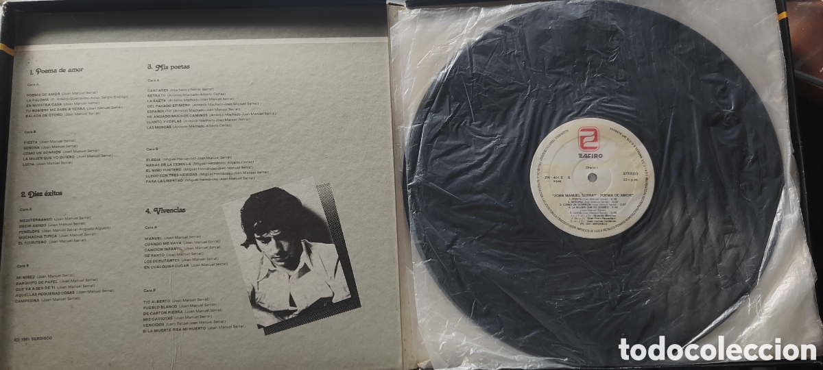 Discos de vinilo: JOAN MANUEL SERRAT-ALBUM DE ORO - Foto 2