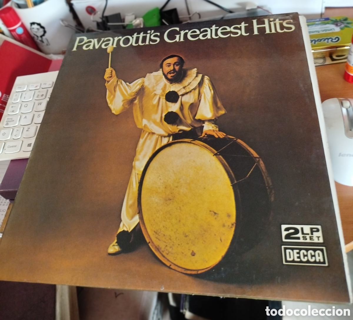 Discos de vinilo: Pavarottis greatest hits. Doble LP - Foto 1