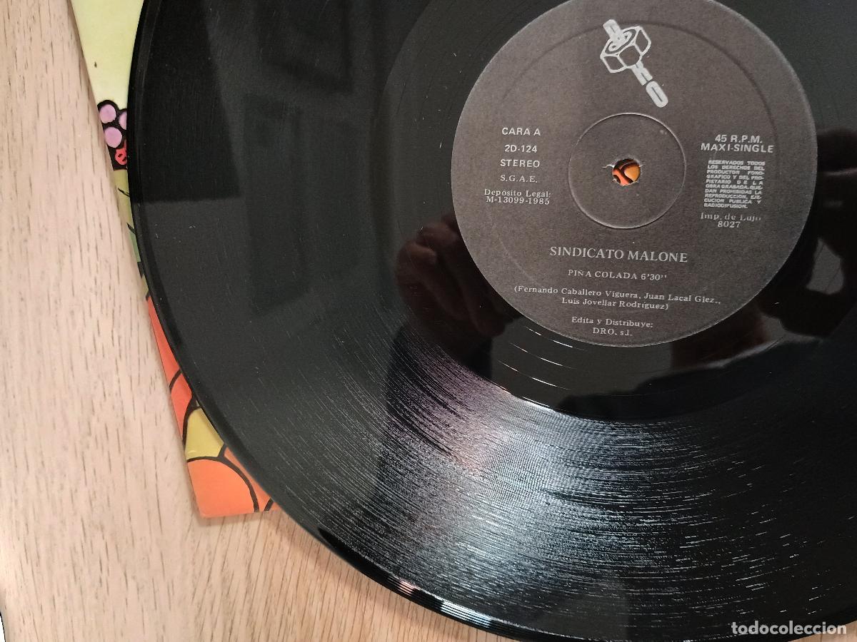 Discos de vinilo: Sindicato Malone &lrm;&ndash; Pi&ntilde;a Colada 1985 - Foto 3