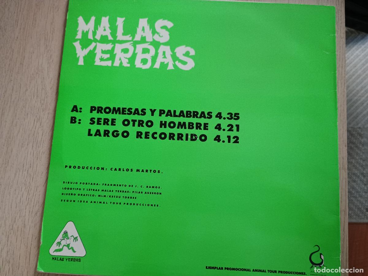 Discos de vinilo: Malas Yerbas &ndash; Promesas Y Palabras 1991 - Foto 3