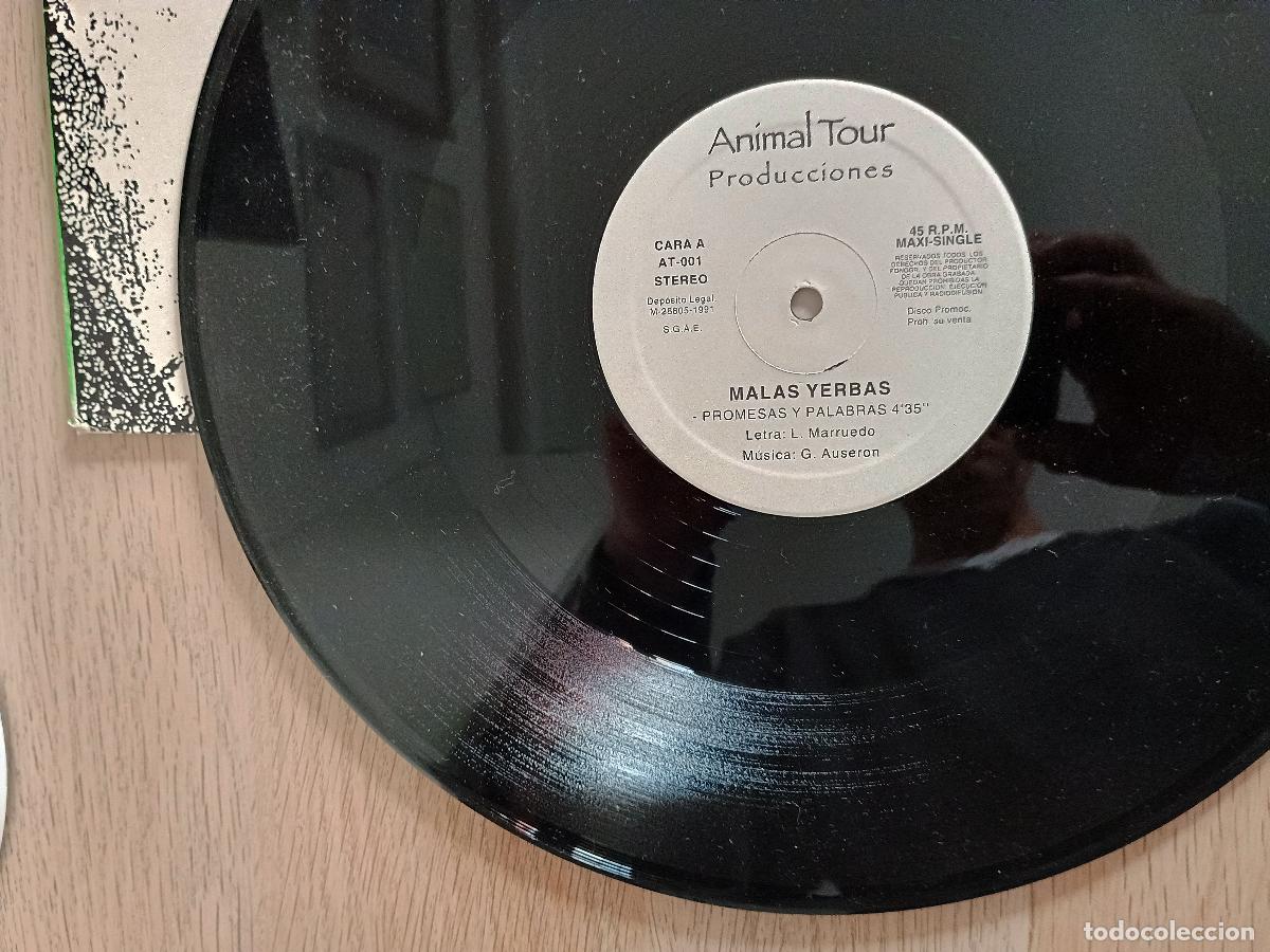 Discos de vinilo: Malas Yerbas &ndash; Promesas Y Palabras 1991 - Foto 4
