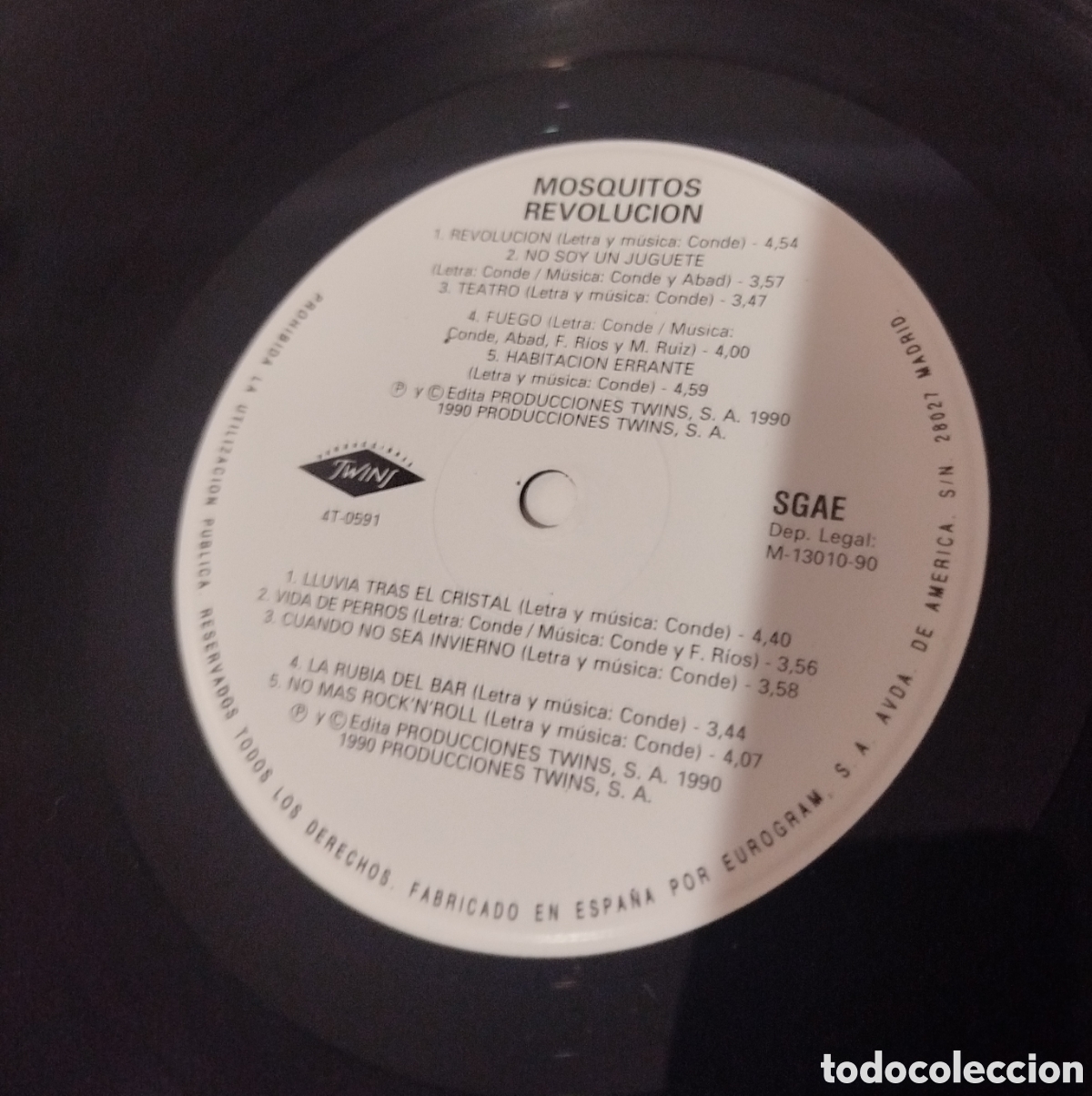 Discos de vinilo: Mosquitos - revoluci&oacute;n - Foto 3