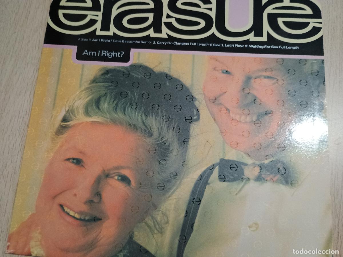 Discos de vinilo: Erasure &lrm;&ndash; Am I Right? Spain 1991 Electronic Synth-pop - Foto 2