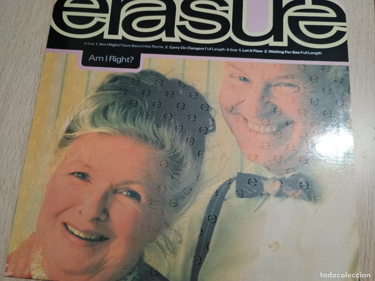 Discos de vinilo: Erasure &lrm;&ndash; Am I Right? Spain 1991 Electronic Synth-pop - Foto 1