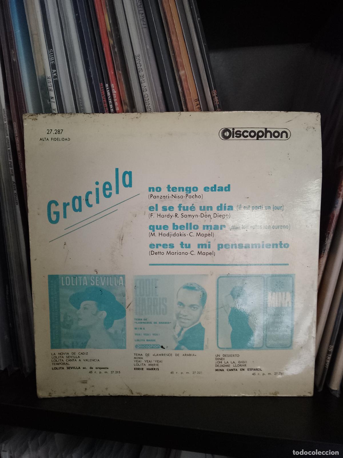 Discos de vinilo: Graciela - No tengo edad 7&rdquo; EP - Foto 2