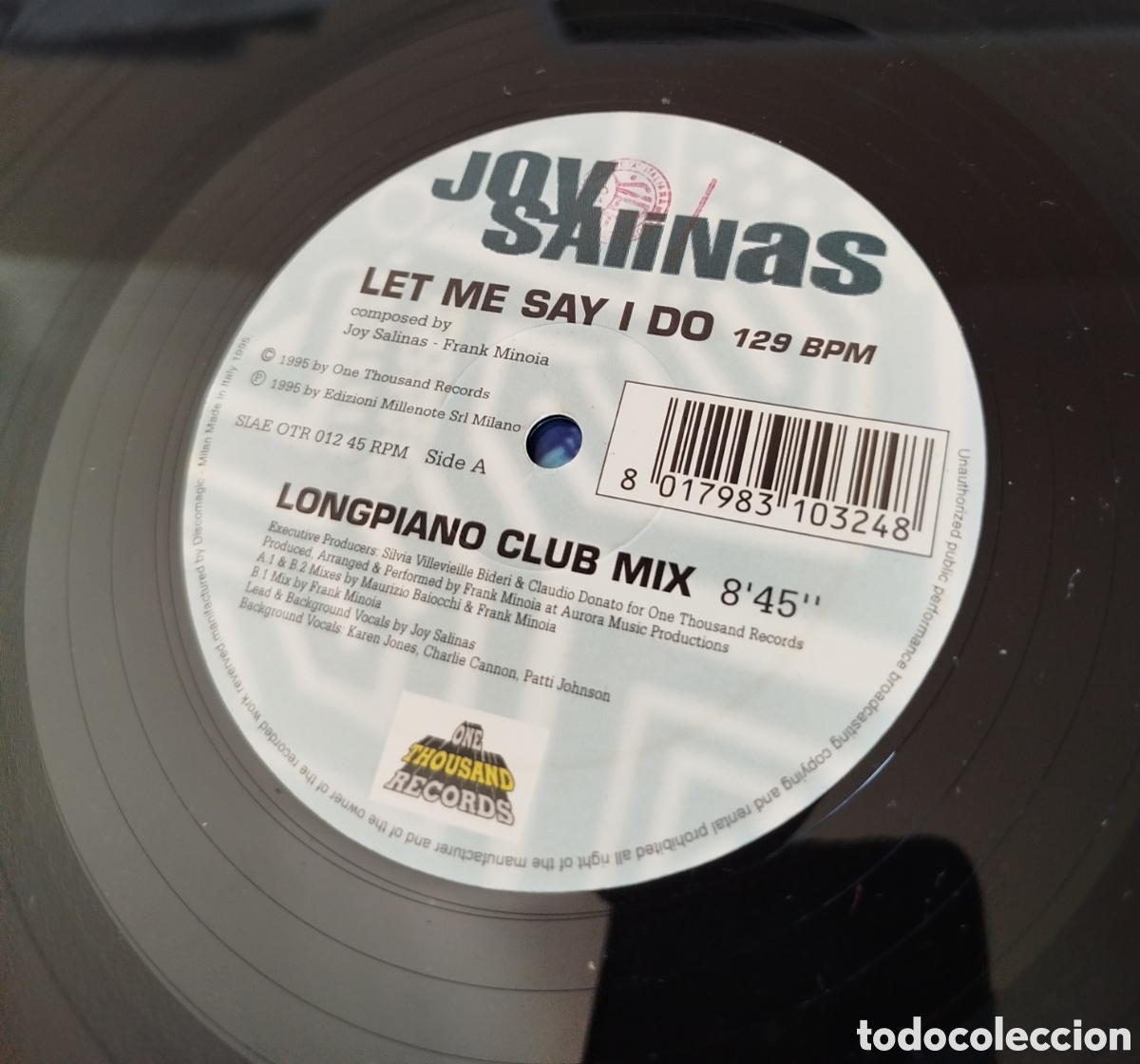 Discos de vinilo: Joy salinas - Let me say I do - Foto 3