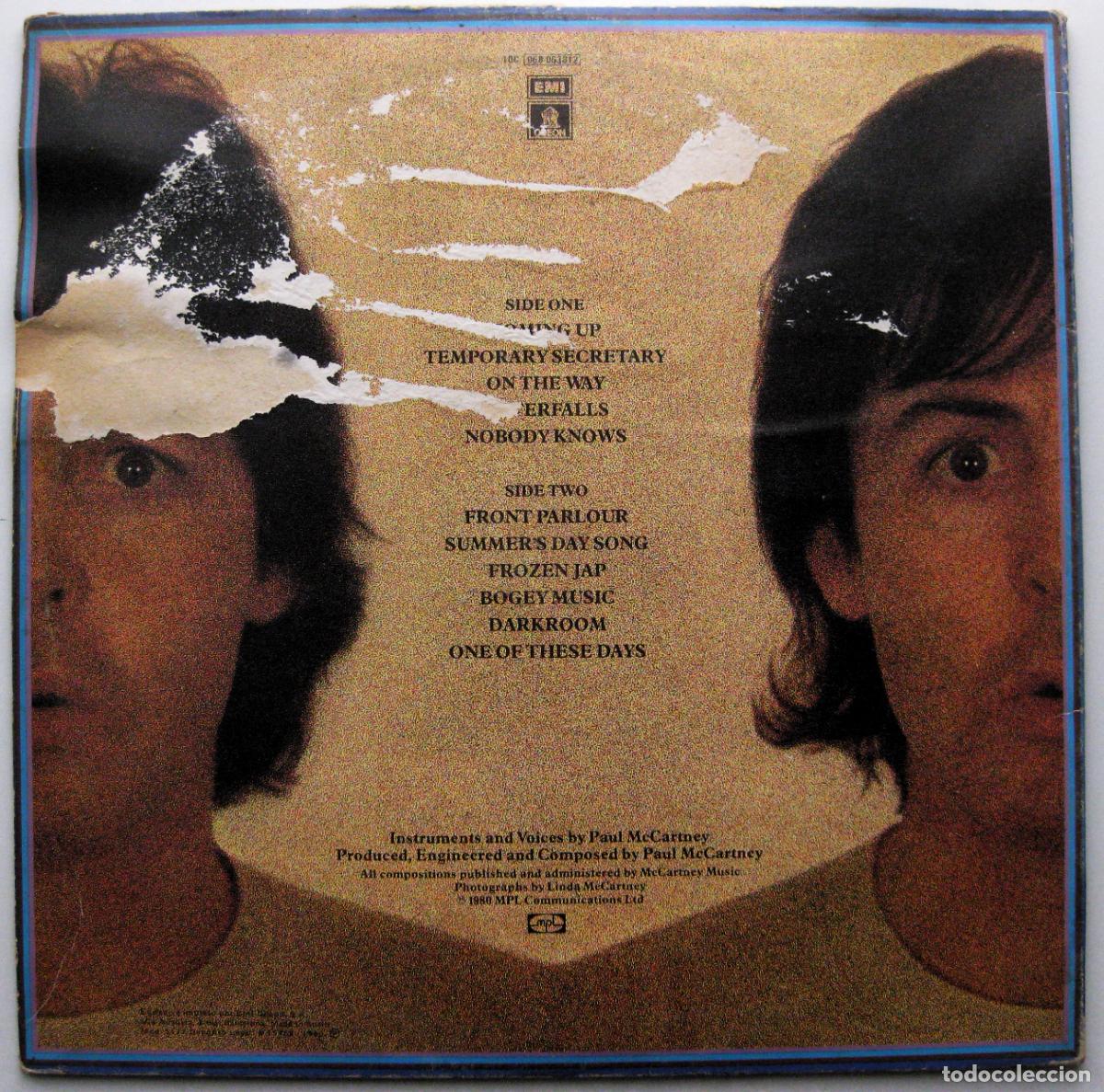 Discos de vinilo: Paul McCartney - McCartney II - LP EMI Odeon 1980 BPY - Foto 2