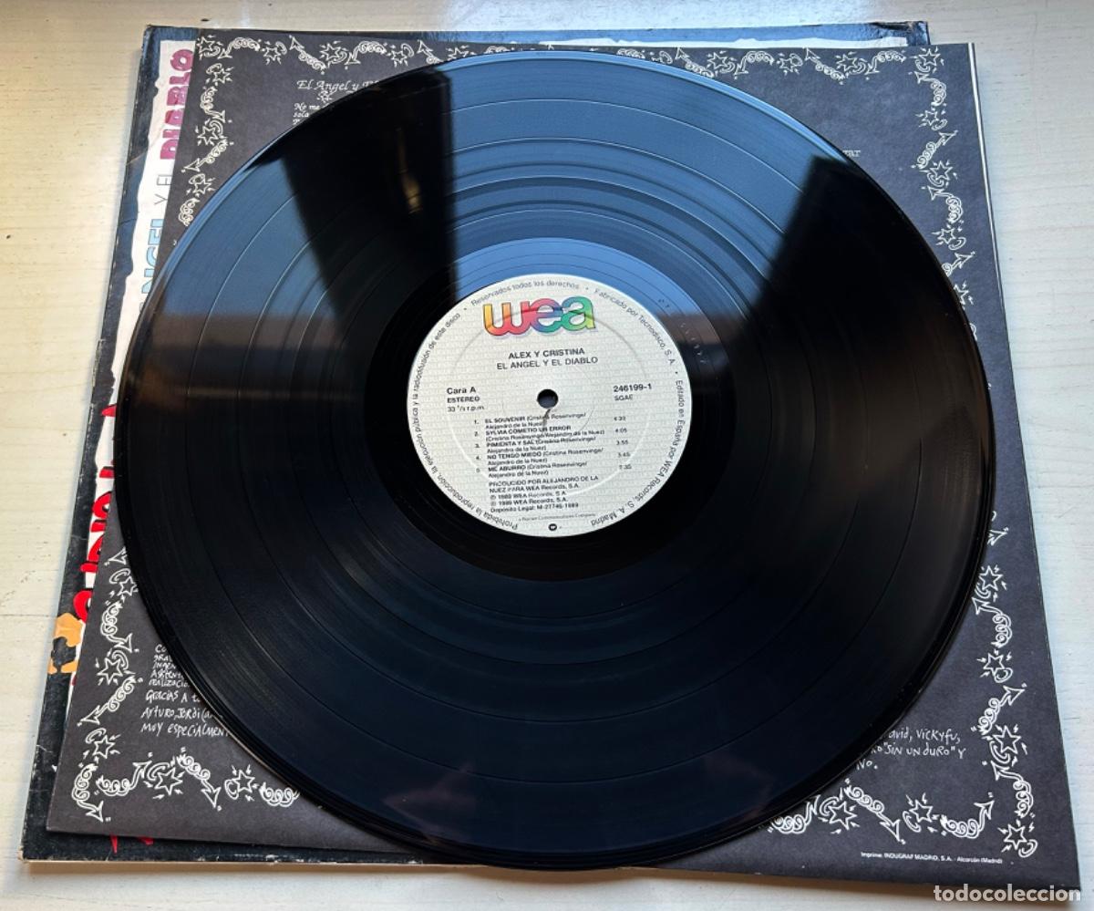 Discos de vinilo: Alex & Cristina - El &Aacute;ngel Y El Diablo - LP - Foto 4
