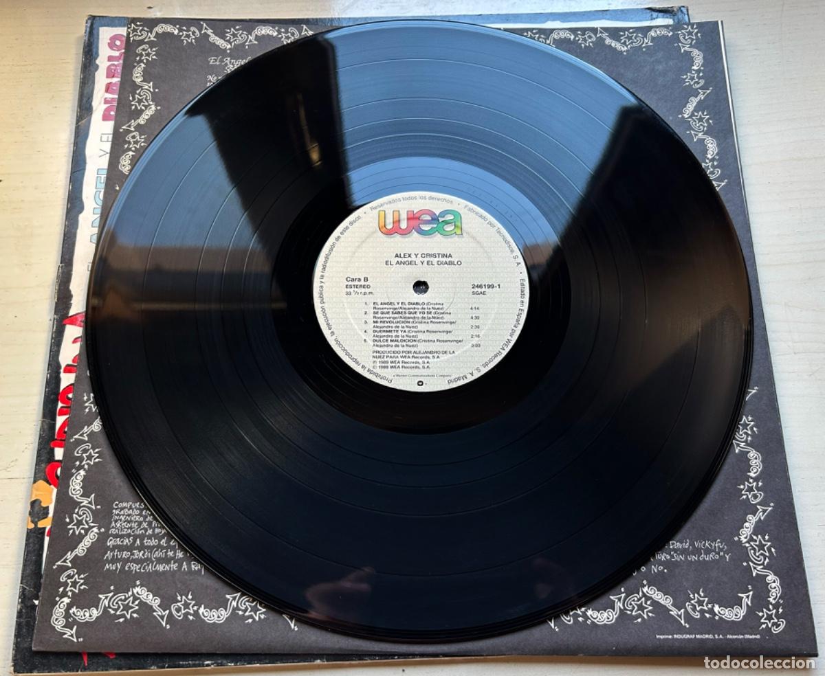 Discos de vinilo: Alex & Cristina - El &Aacute;ngel Y El Diablo - LP - Foto 6