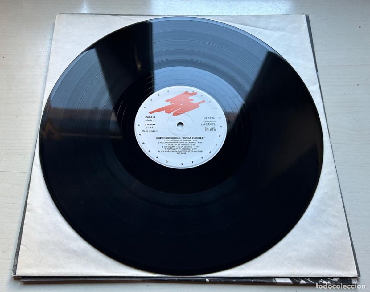 Discos de vinilo: Ruper Ordorika - Ez Da Posible - LP - Foto 7