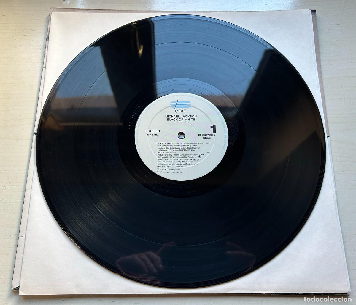Discos de vinilo: Michael Jackson - Black Or White - MAXI 12&rdquo; - Foto 4
