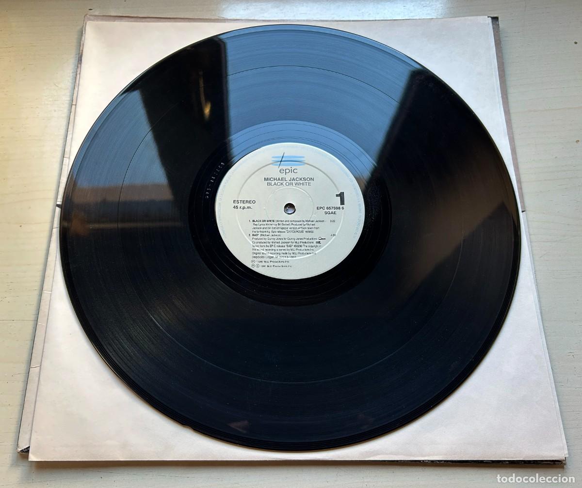Discos de vinilo: Michael Jackson - Black Or White - MAXI 12&rdquo; - Foto 6