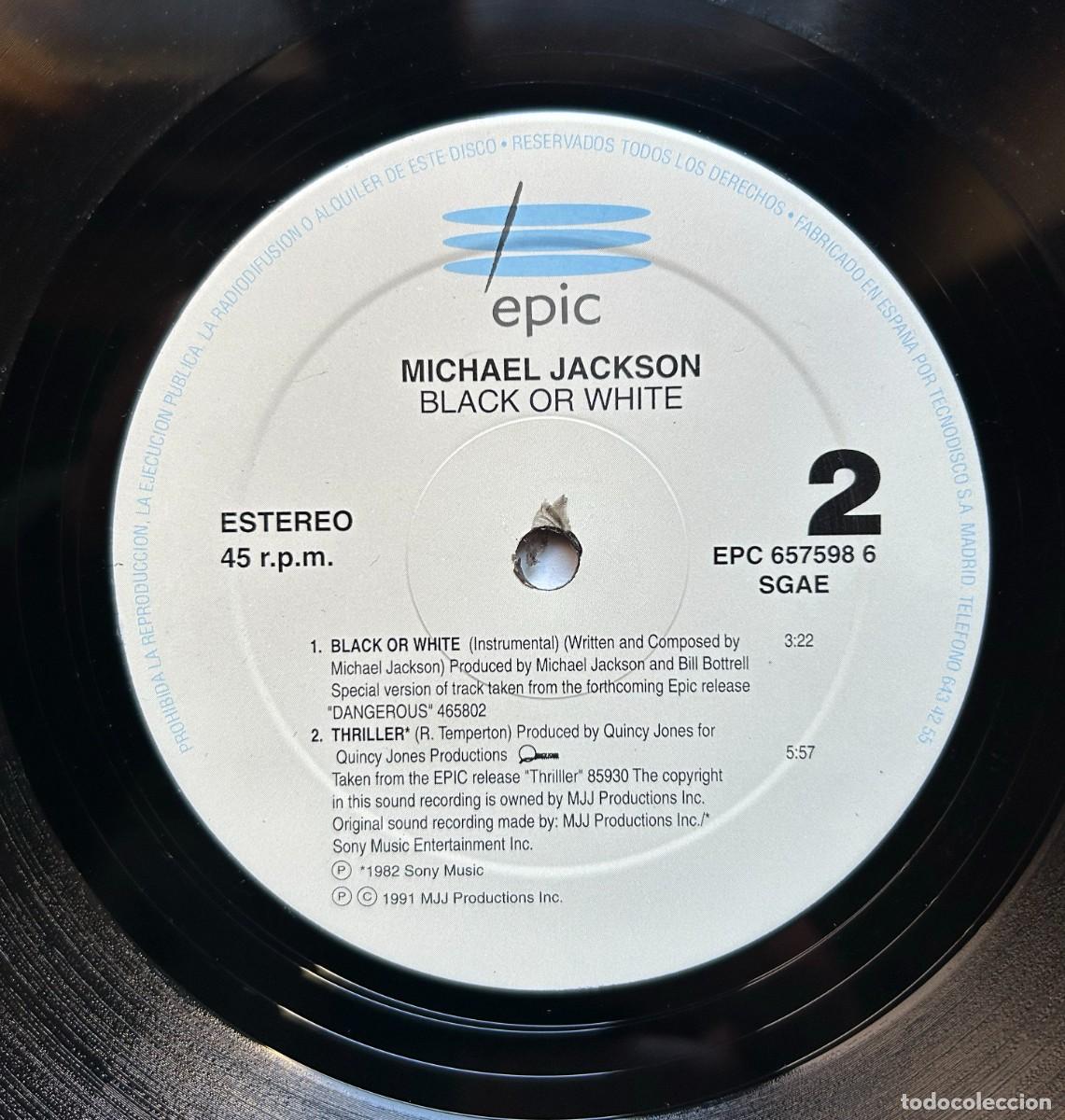 Discos de vinilo: Michael Jackson - Black Or White - MAXI 12&rdquo; - Foto 7