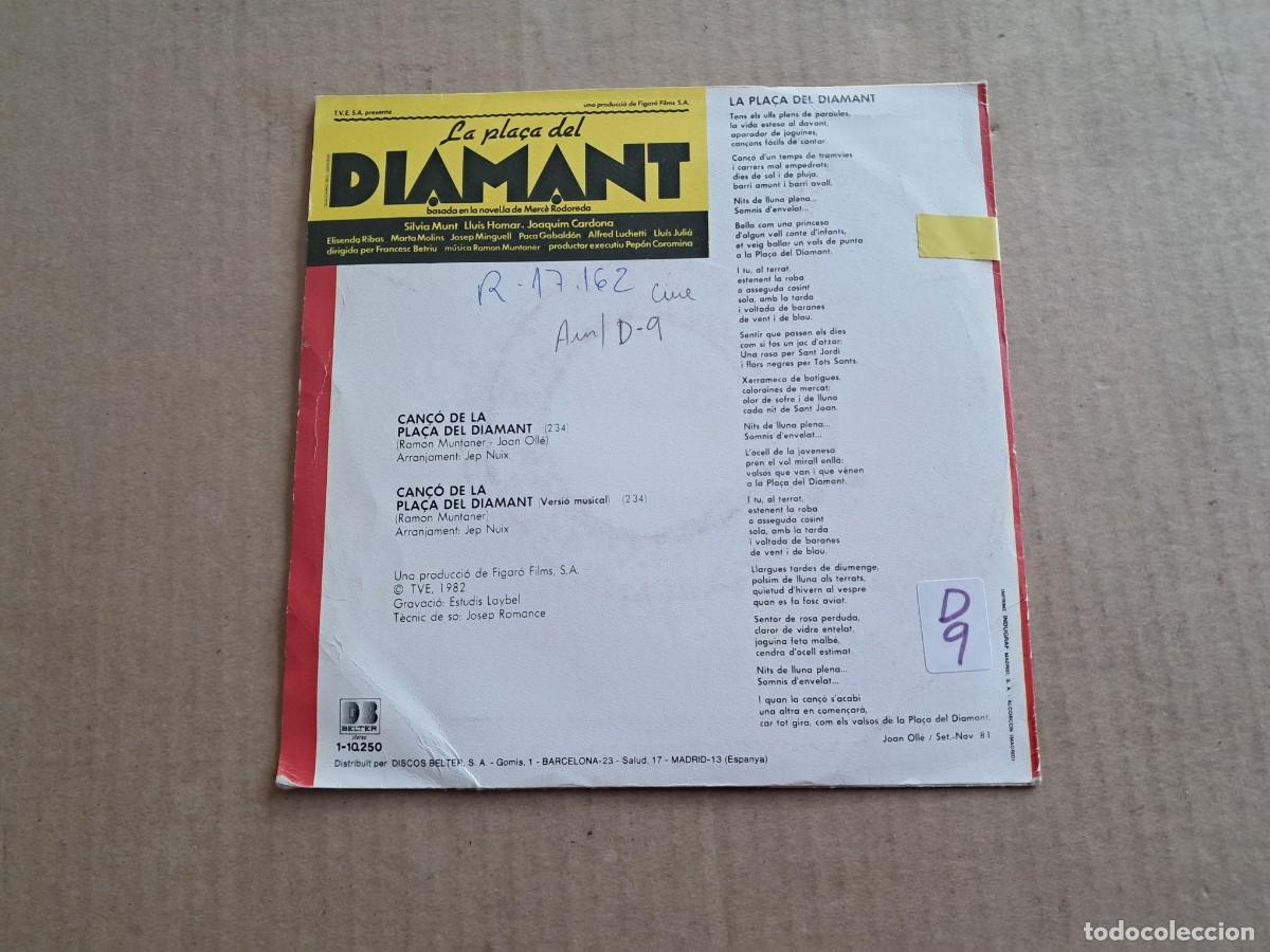 Discos de vinilo: BANDA SONORA - LA PLACA DEL DIAMANT SINGLE 1982 - Foto 3