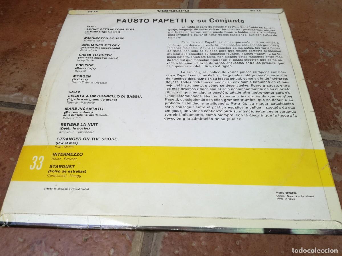 Discos de vinilo: FAUSTO PAPETTI Y SU CONJUNTO-ORIGINAL ESPA&Ntilde;OL 1966 - Foto 2