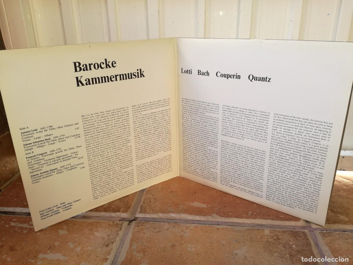 Discos de vinilo: BACH COUPERIN LOTTI QUANTZ-GATEFOLD-VINILO EN EXCELENTE ESTADO - Foto 3