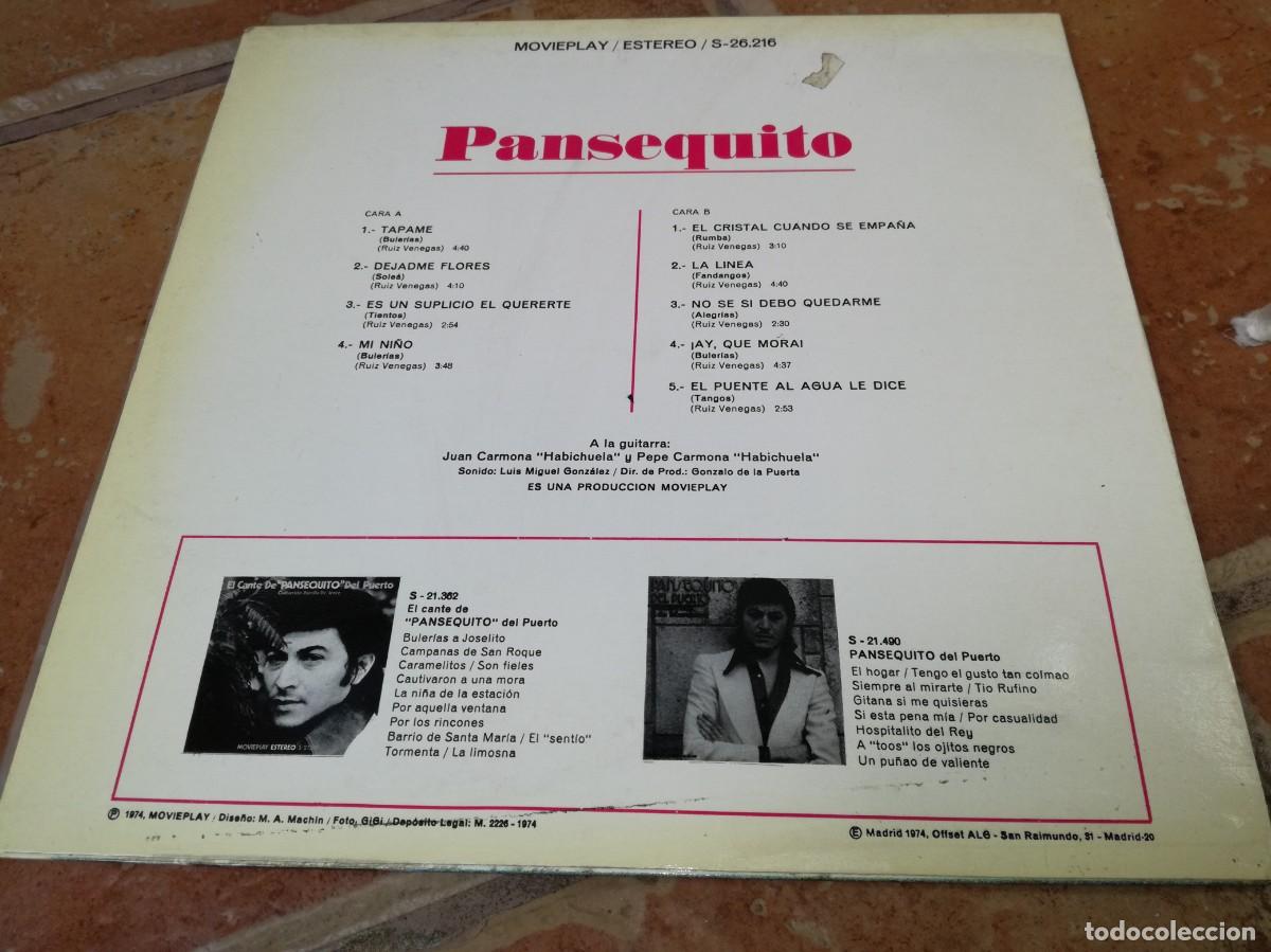 Discos de vinilo: PANSEQUITO-ORIGINAL 1974-MOVIE PLAY - Foto 2