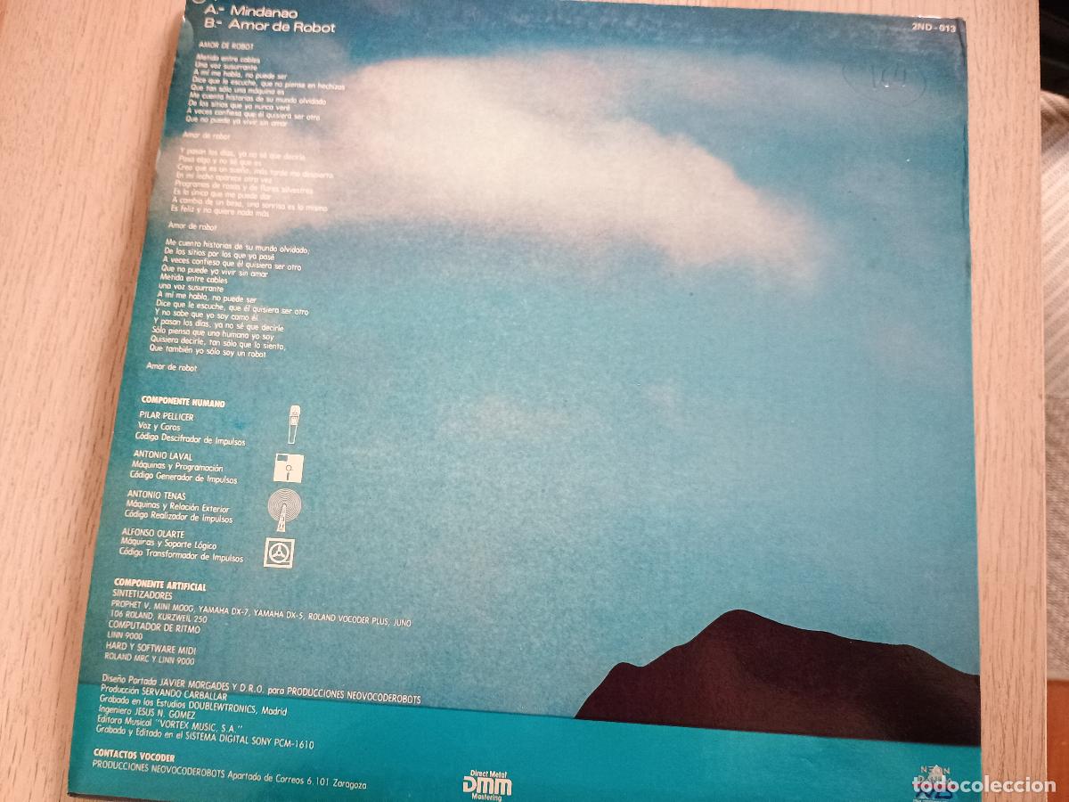 Discos de vinilo: Vocoder &ndash; Mindanao 1985 1 edicion - Foto 4