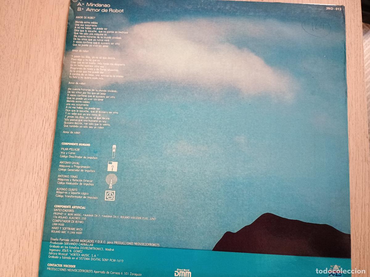 Discos de vinilo: Vocoder &ndash; Mindanao 1985 1 edicion - Foto 5