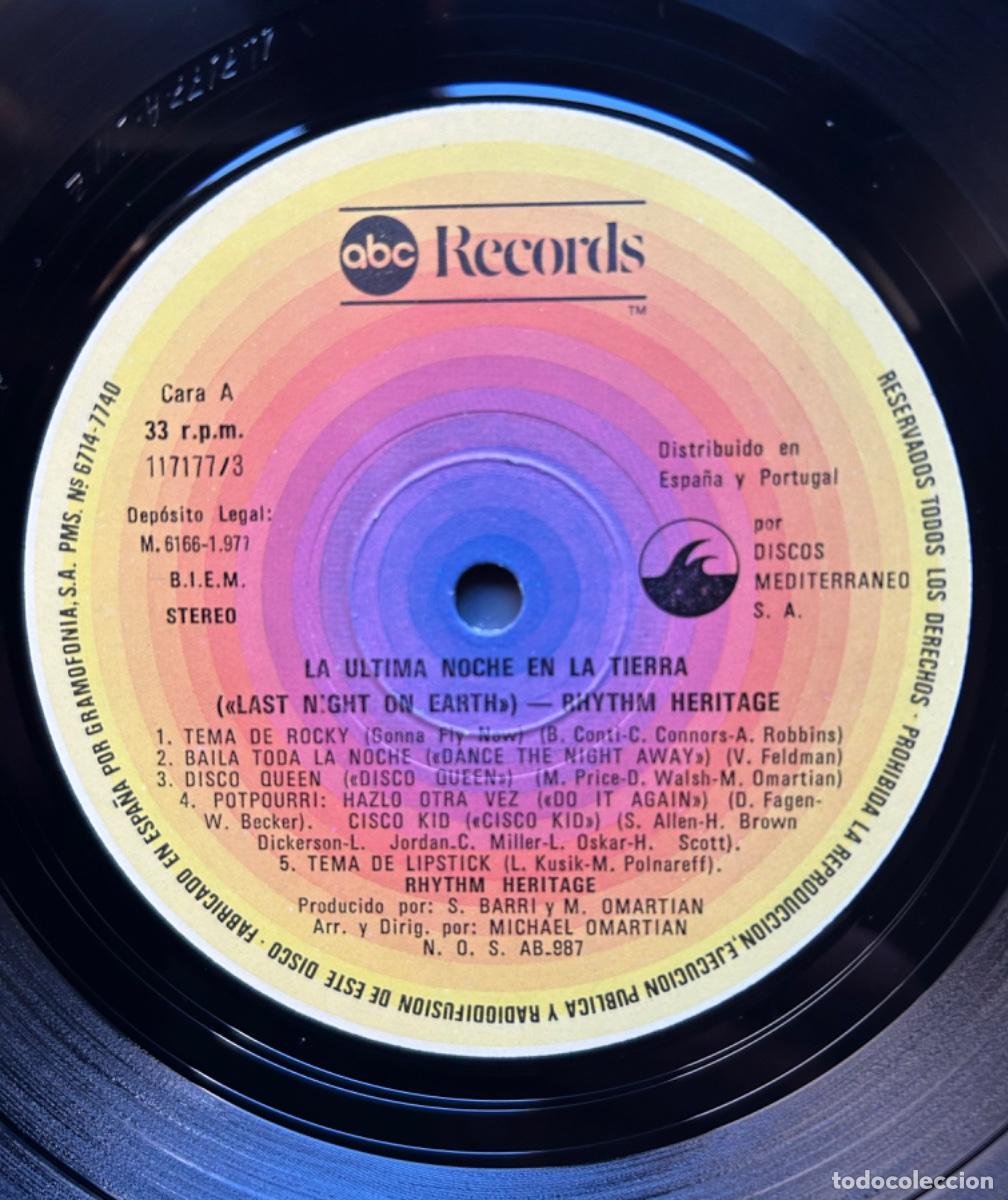 Discos de vinilo: Rhythm Heritage - Last Night On Earth - LP - Foto 5