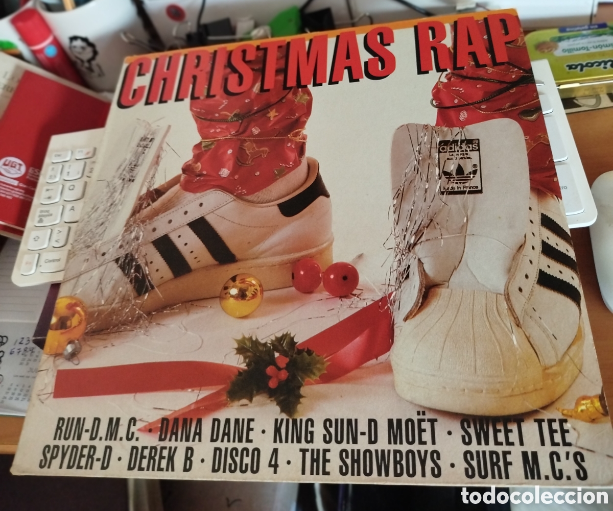 Discos de vinilo: Christmas Rap. VV.AA. Run D.M.C./ Sweet tee/ Spyder-D... - Foto 1