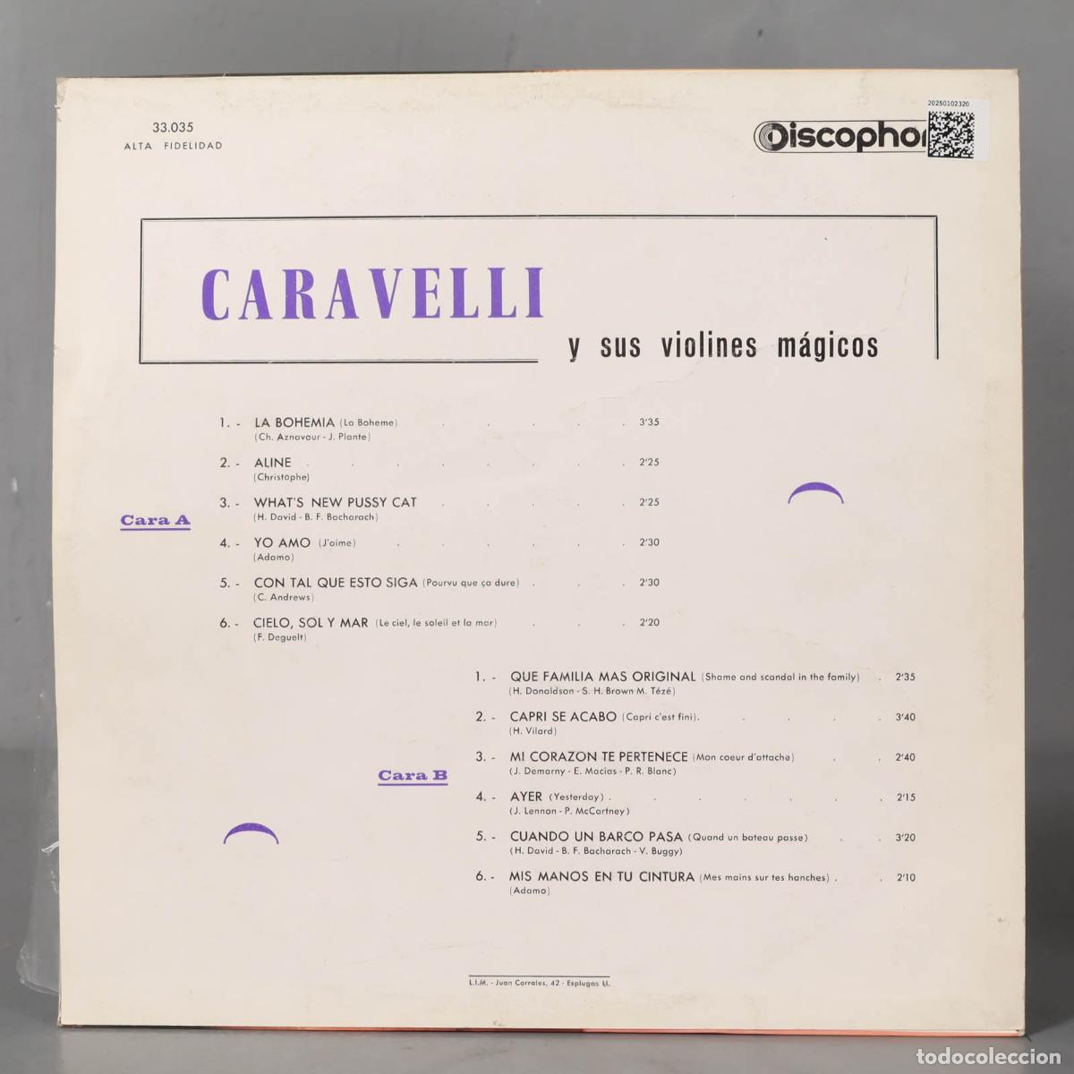 Discos de vinilo: LP. Caravelli &ndash; J&acute;aime - Foto 2