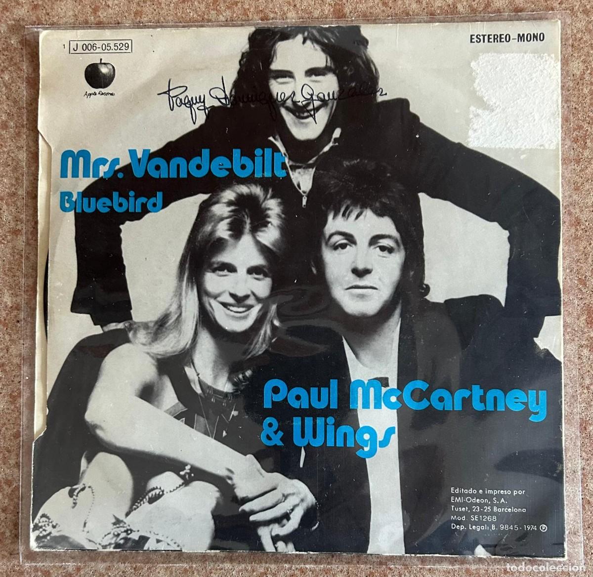 Discos de vinilo: PAUL MCCARTNEY & WINGS - MRS VANDEBILT - Foto 2