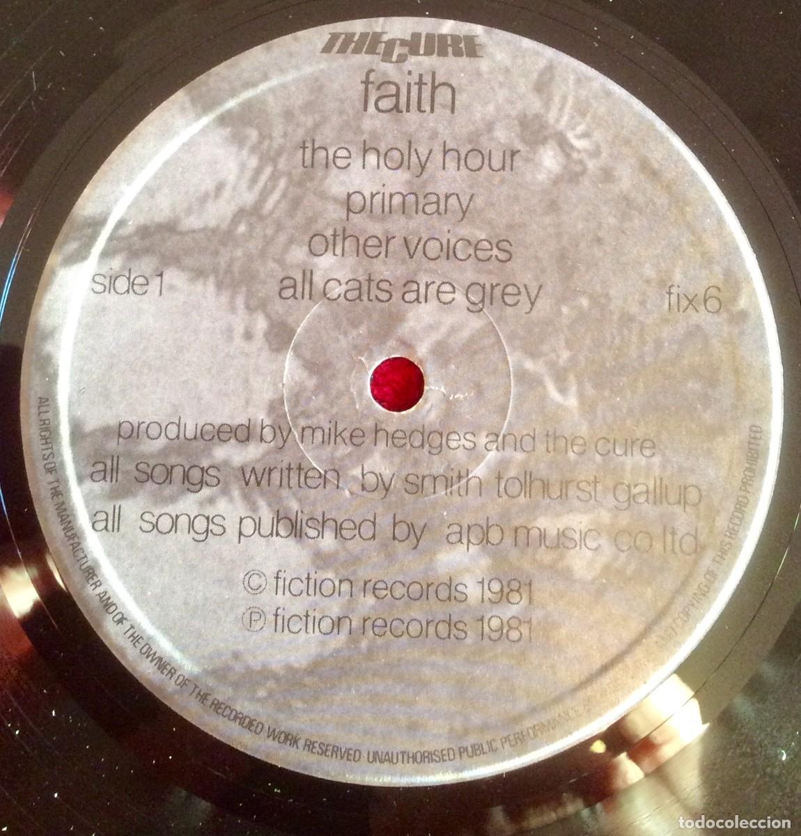 Discos de vinilo: CURE- Faith (1981 UK)VG++ - Foto 3