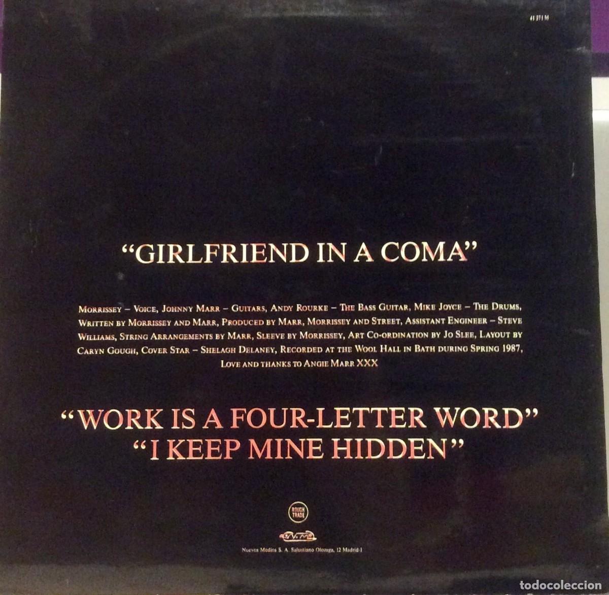 Discos de vinilo: The Smiths &lrm; Girlfriend In A Coma //1987 Espa&ntilde;a (VG++)Max Single 12 - Foto 2
