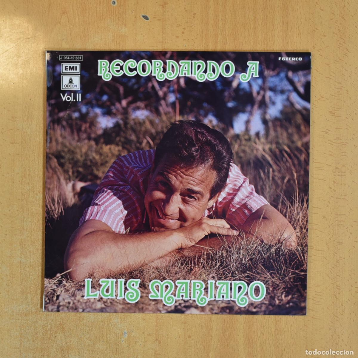 Discos de vinilo: LUIS MARIANO - RECORDANDO A LUIS MARIANO - LP - Foto 1