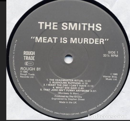 Discos de vinilo: The Smiths,Meatis Murder //1985 UK (VG++/EX) - Foto 2