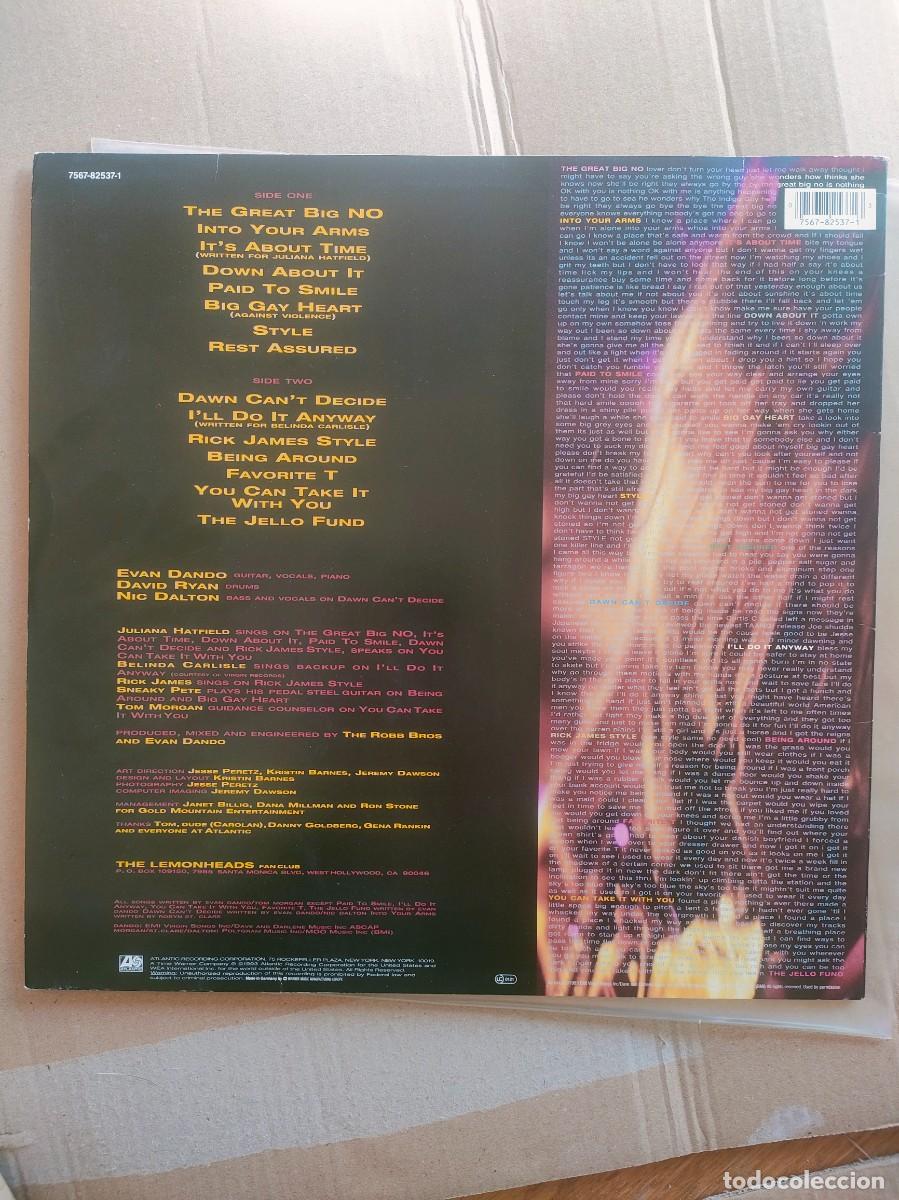 Discos de vinilo: THE LEMONHEADS - COME ON FEEL - Foto 2