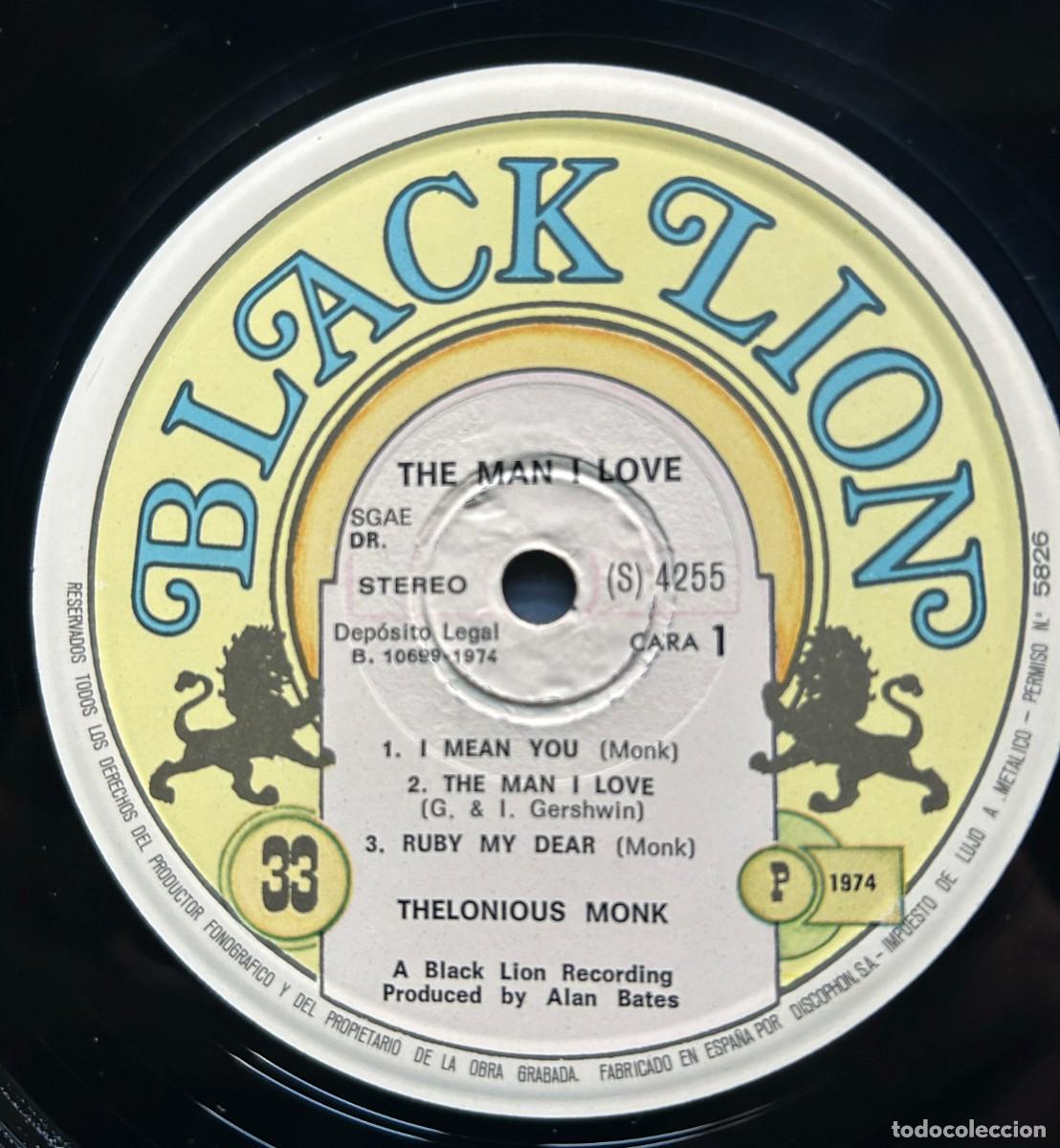 Discos de vinilo: Thelonious Monk - The Man I Love - LP - Foto 5