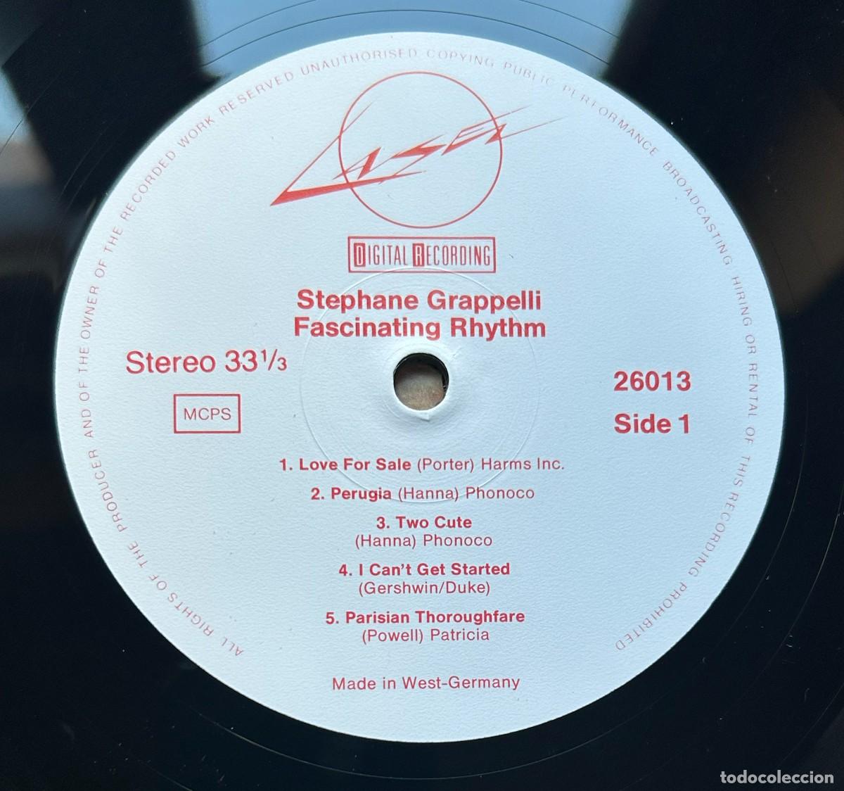 Discos de vinilo: St&eacute;phane Grappelli - Fascinating Rhythm - LP - Foto 6