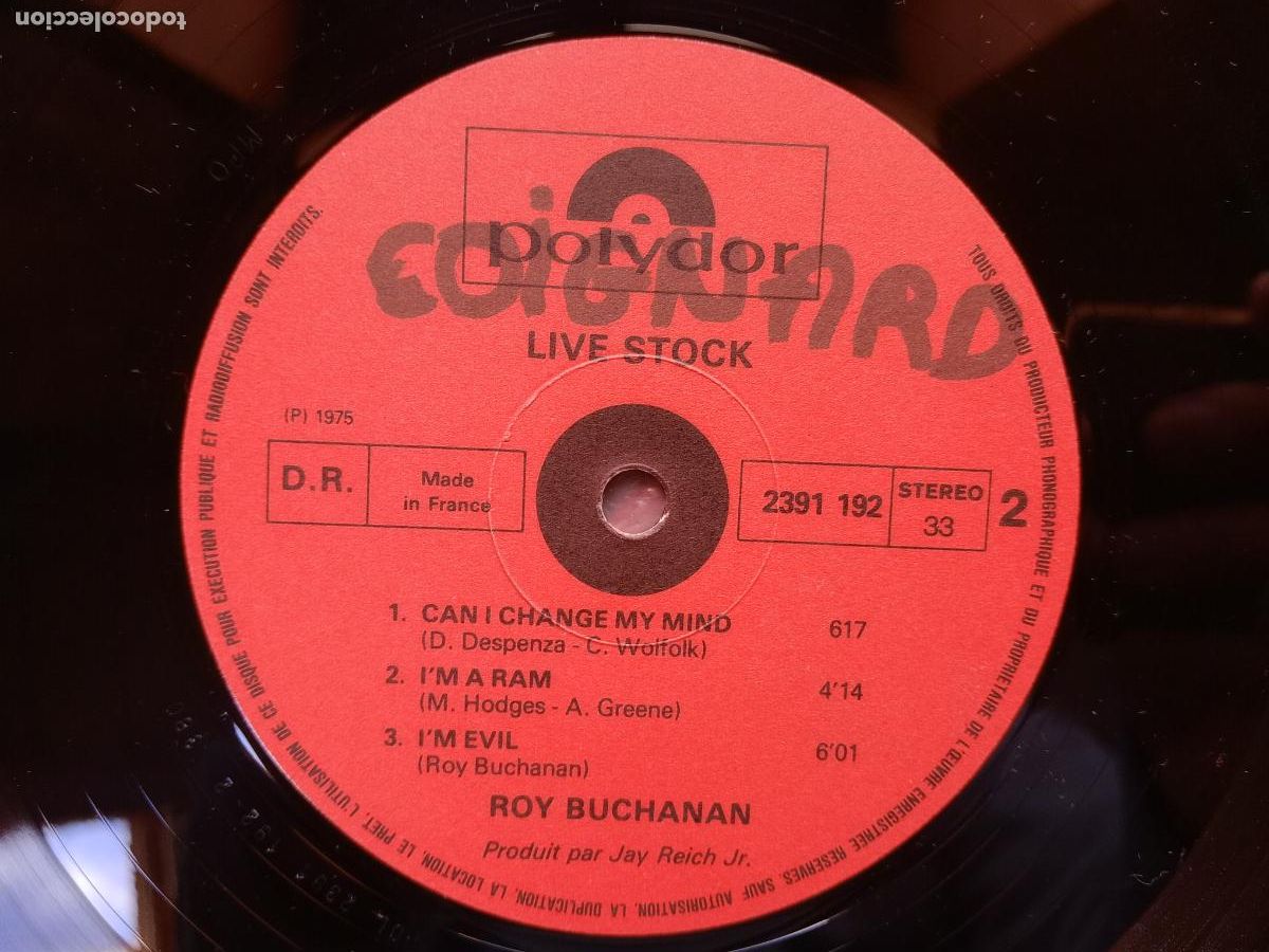 Discos de vinilo: Roy Buchanan - live stock - Foto 3