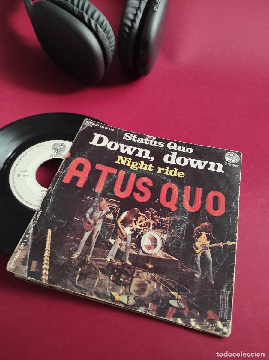 Discos de vinilo: Aula Vinilo STATUS QUO - Down, Down / Night ride - Foto 2