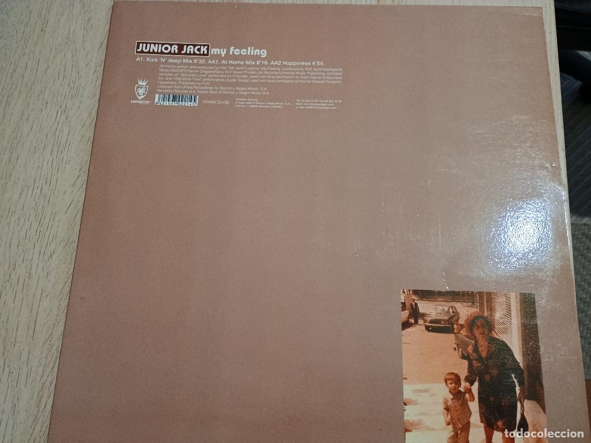 Discos de vinilo: Junior Jack &lrm;&ndash; My Feeling Spain 1999 Electronic House - Foto 3