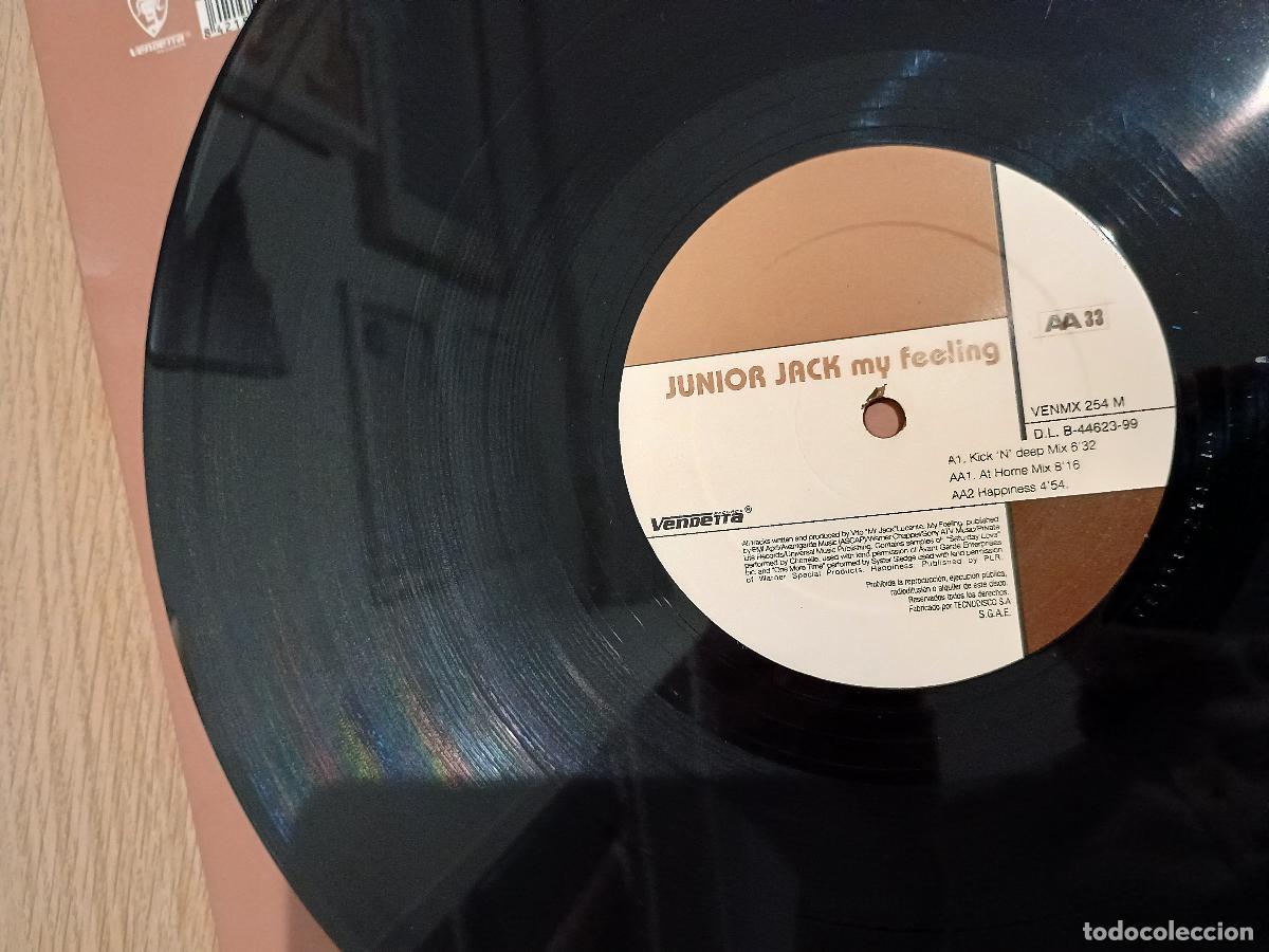 Discos de vinilo: Junior Jack &lrm;&ndash; My Feeling Spain 1999 Electronic House - Foto 4
