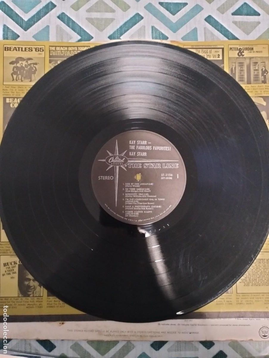 Discos de vinilo: Kay Starr LP edici&oacute;n USA - Foto 3