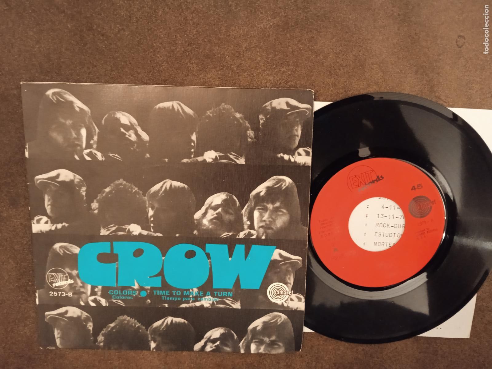 Vinyl records: CROW. SINGLE. COLORS. MADE IN SPAIN. 1970. PROMOCIONAL