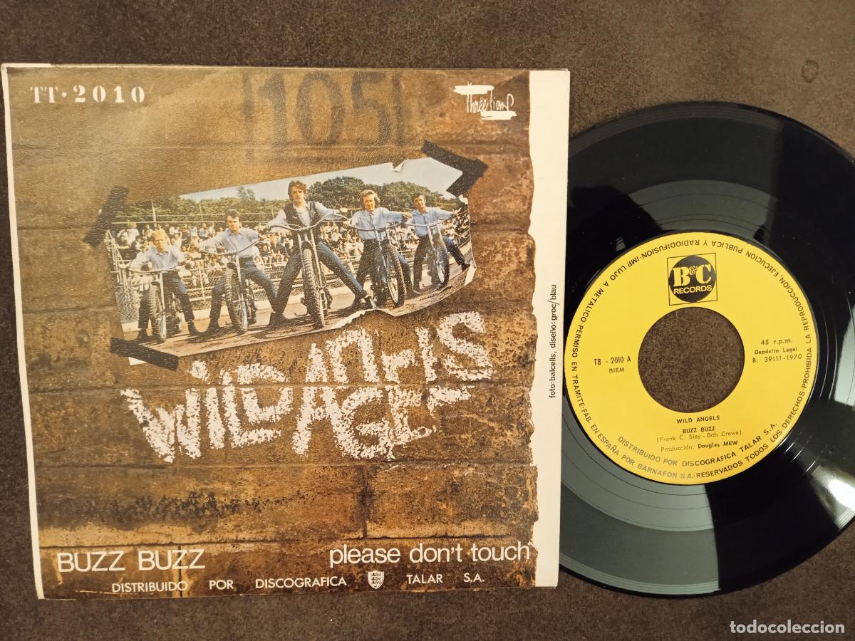 Discos de vinilo: WILD ANGELS. SINGLE. BUZZ BUZZ. MADE IN SPAIN. 1970. - Foto 2