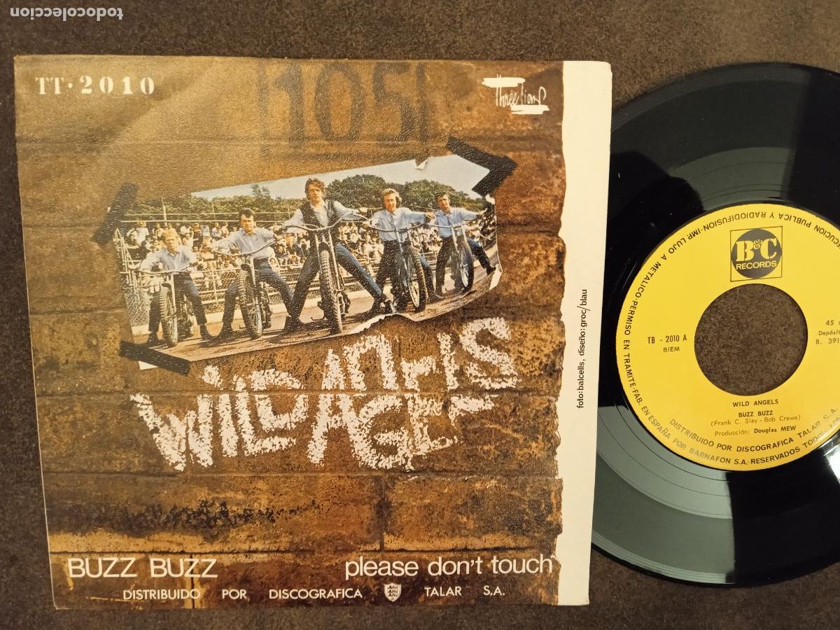 Discos de vinilo: WILD ANGELS. SINGLE. BUZZ BUZZ. MADE IN SPAIN. 1970. - Foto 1