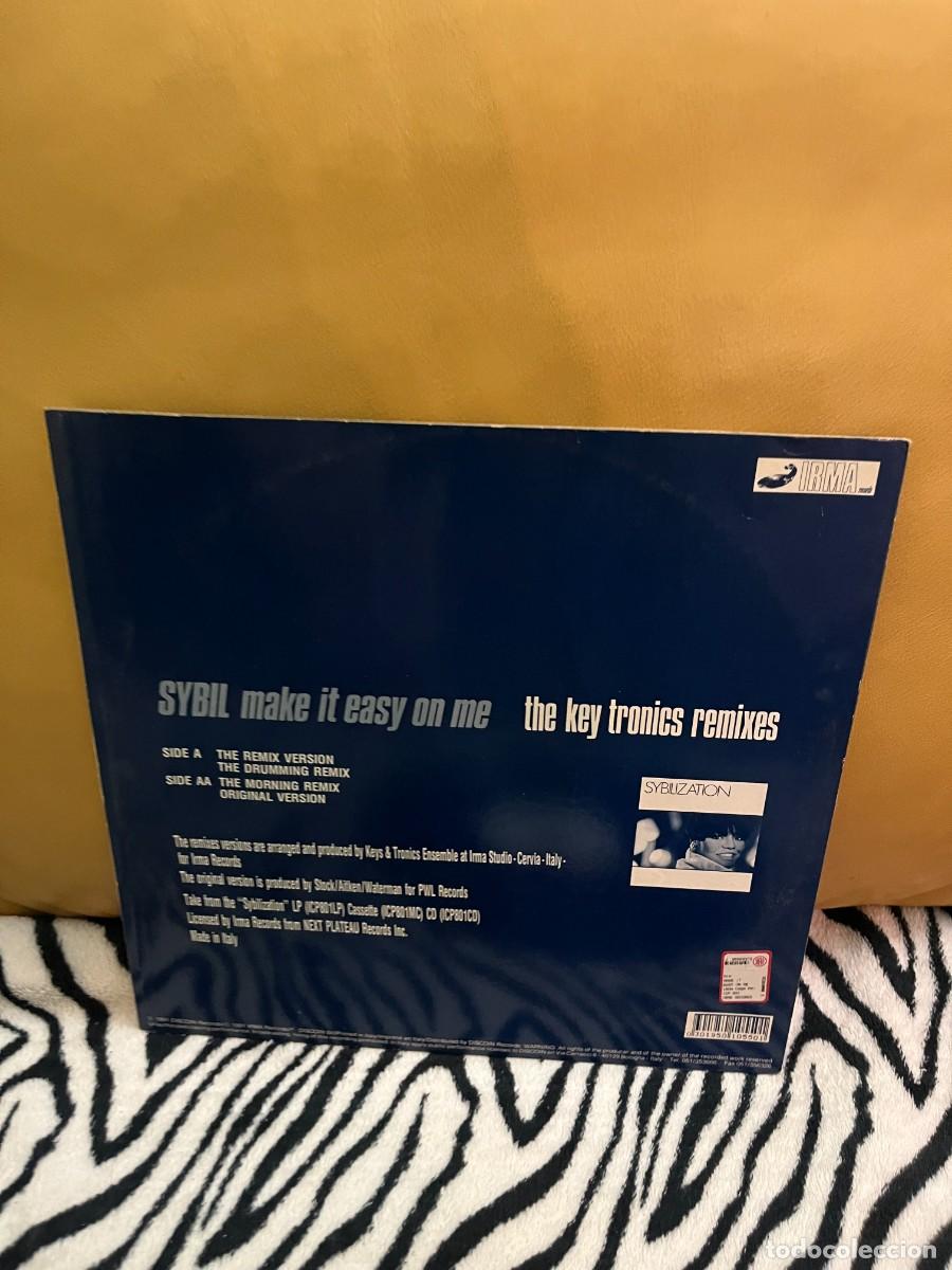 Discos de vinilo: Sybil Make It Easy On Me (The Key Tronics Remixes) - Foto 2