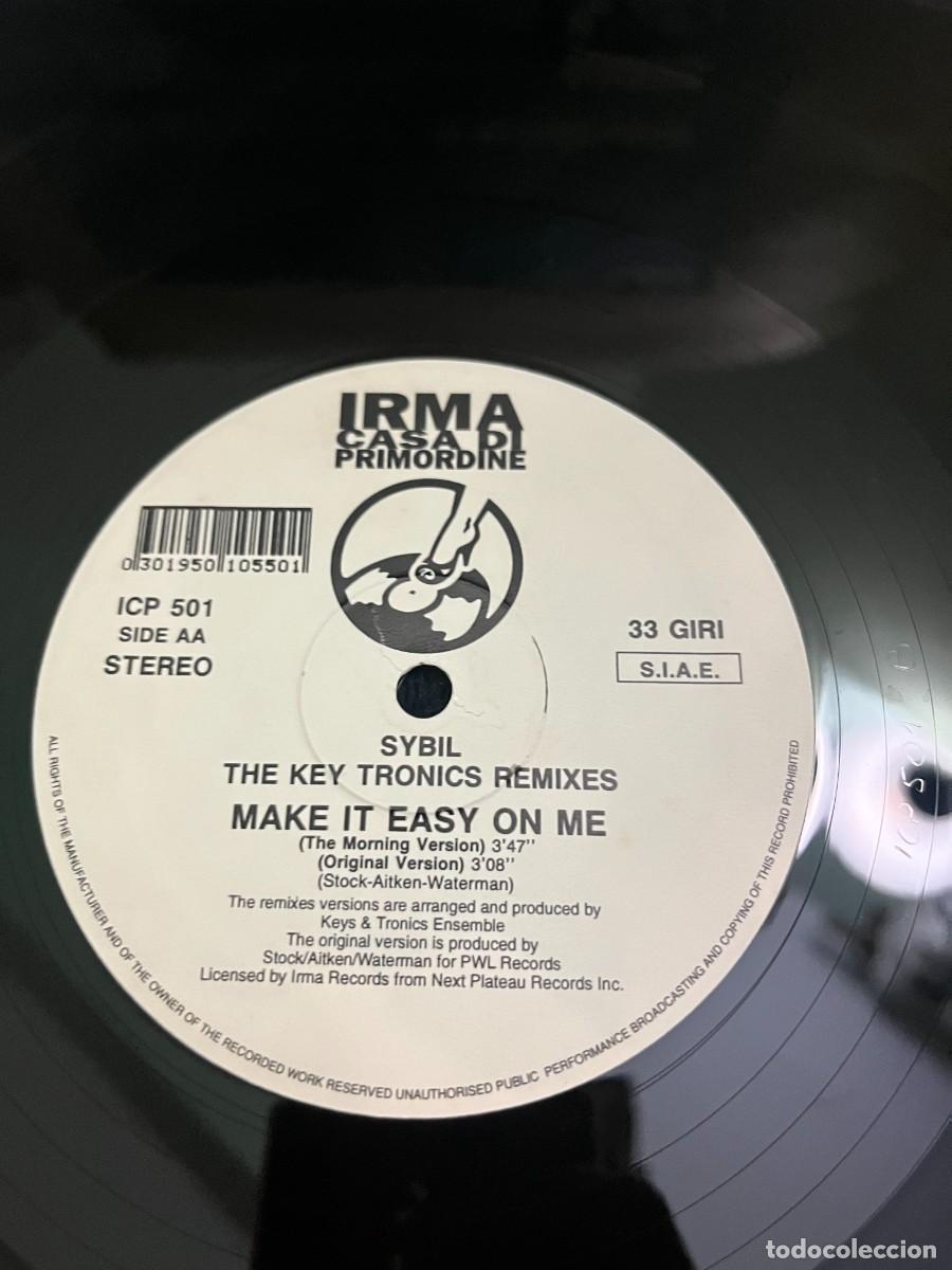 Discos de vinilo: Sybil Make It Easy On Me (The Key Tronics Remixes) - Foto 4